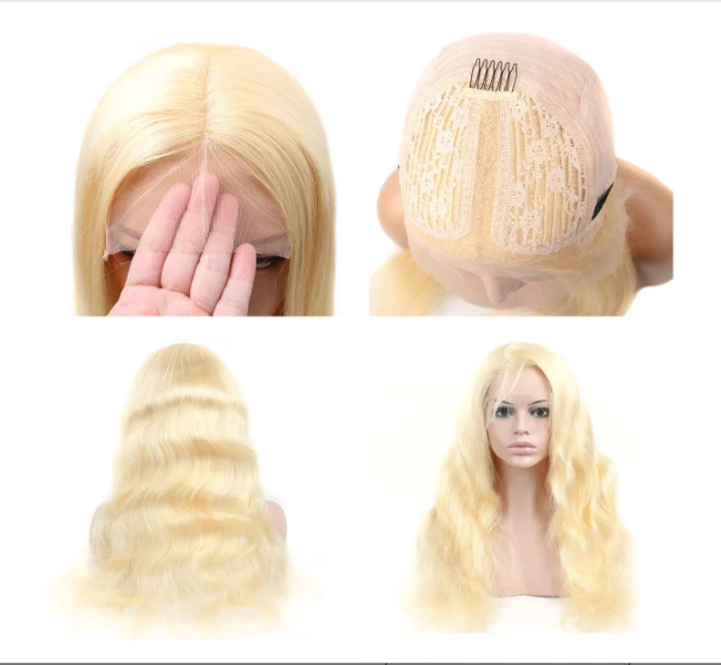 13x6 613 Full Lace Blonde Lace Front Human Hair Bob Wigs,613 Closure Hd Lace Frontal Wig,Natural Virgin Hair Wig Vendors