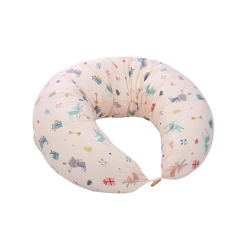 High quality design logo indoor star pattern removable lightweight baby breast feeding pillow