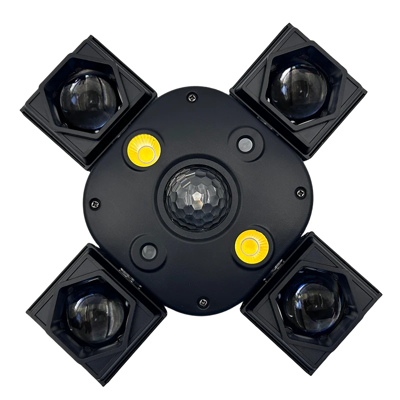 Dj Equipment Led 80w 4 Arm Cyclone Bee Eye 4in1 Beam Strobe Laser Moving Head Nightclub Lights