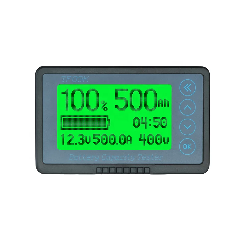 Dc8-120v battery capacity indicator tf03k LiFePO electricity battery monitor professional RV refit precision battery tester