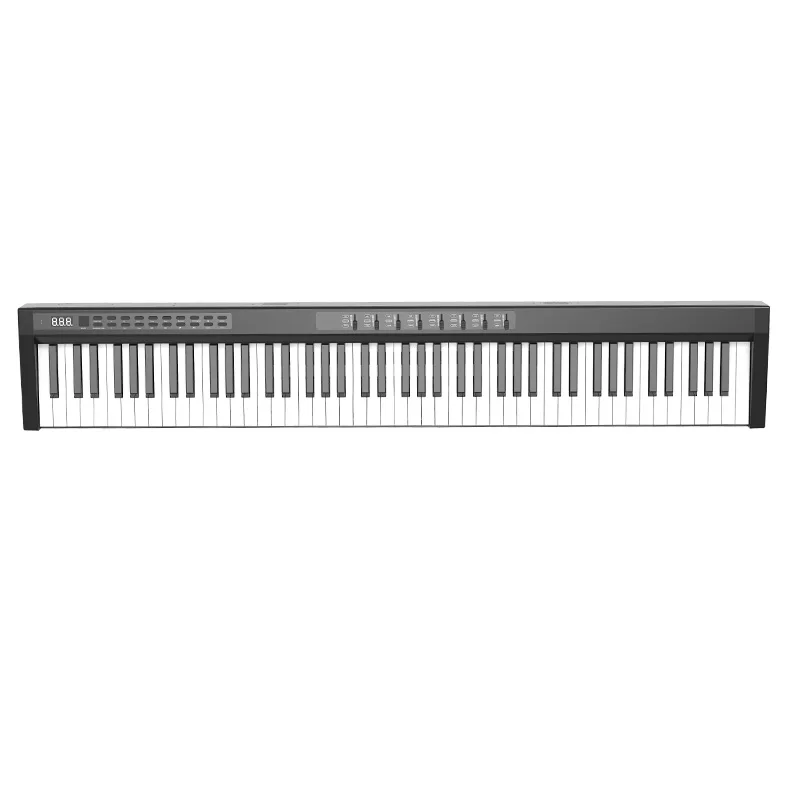 Музыкальный инструмент 88 взвешенный фортепианный USB-MIDI приложение MIDI фортепианная клавиатура контроллер синтезатор с педальным интерфейсом
