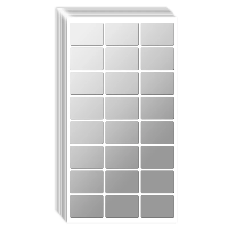 Waterproof Self-Adhesive Sticker Handwritten Asian Silver Label Paper Home Storage Classification Printing Price Wire Name Date