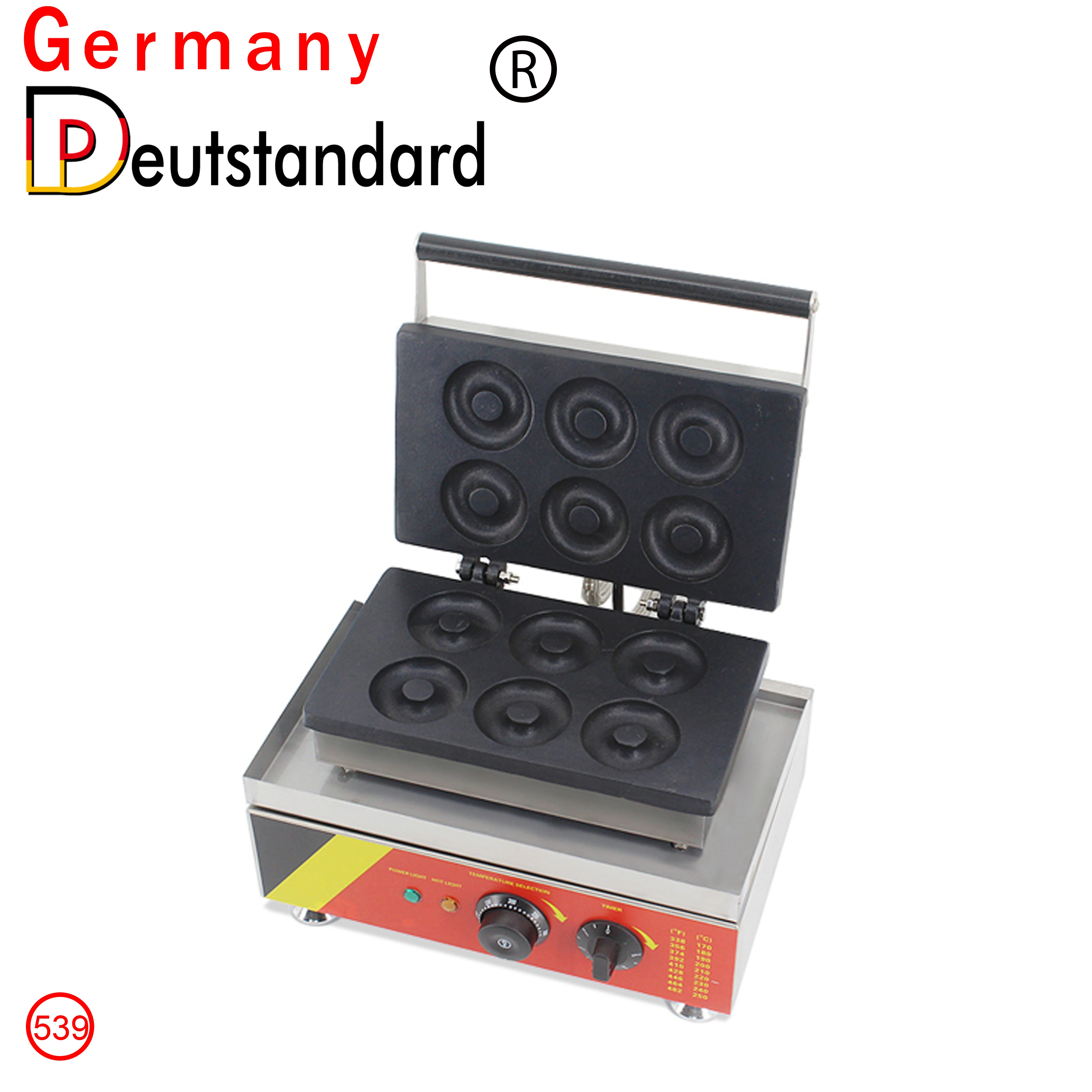 Недавно 6 отверстий Электрический пончик машина для выпечки/пончик делая машину/пончик покупателей пластина