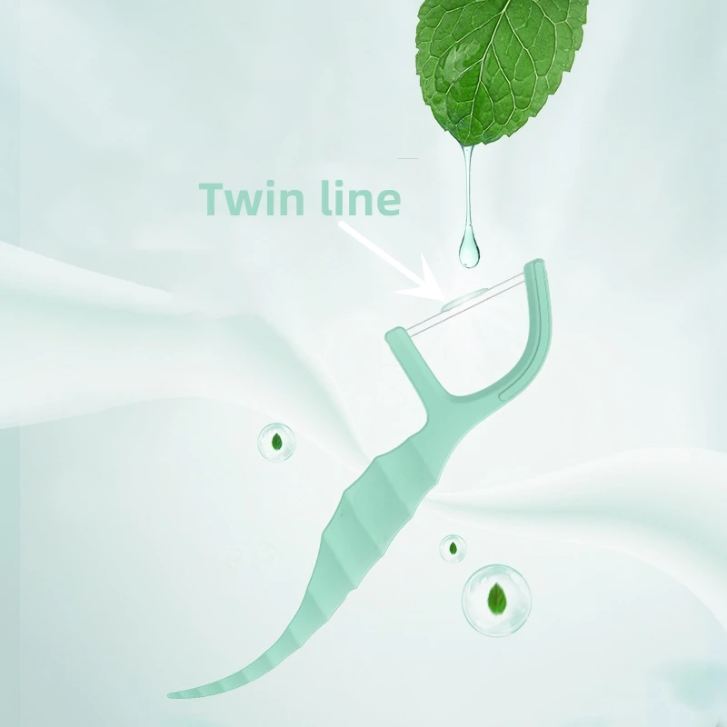 Meyarn Wholesale 50pcs dental floss picks manufacturing holder flosser tooth cleaning for all people