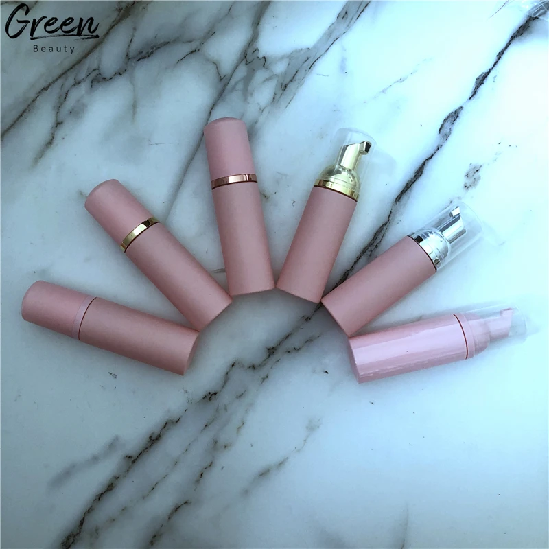 Wholesale Price New Design Rose Gold Pump Deep Cleaning Eyelash Foam Cleanser 60Ml Pink Foam Bottle Lash Bath Foam Cleanser