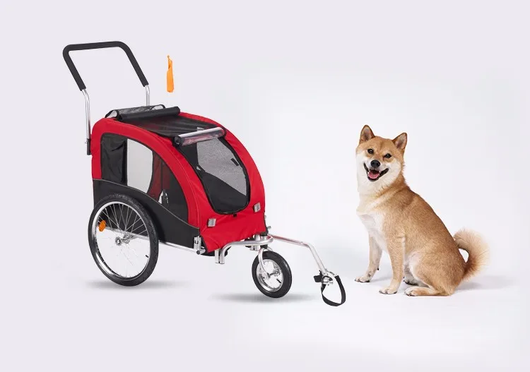2020 hot selling pet dog bike bicycle trailer stroller, dog trailer for pet