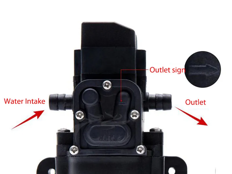 DC 12V Solar Hot Water Circulation Pump Brushless Motor Water Diaphragm Self Priming Pump