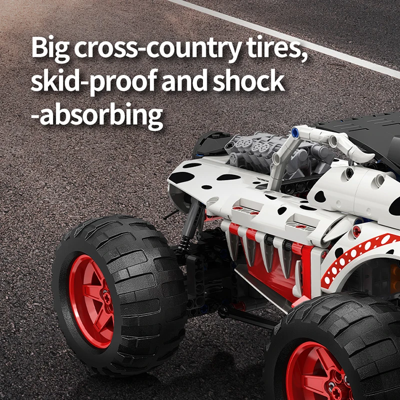 Лидер продаж 2023 MOYU MY88006 dalmatian monster truck строительный блок Модель автомобиля игрушки для