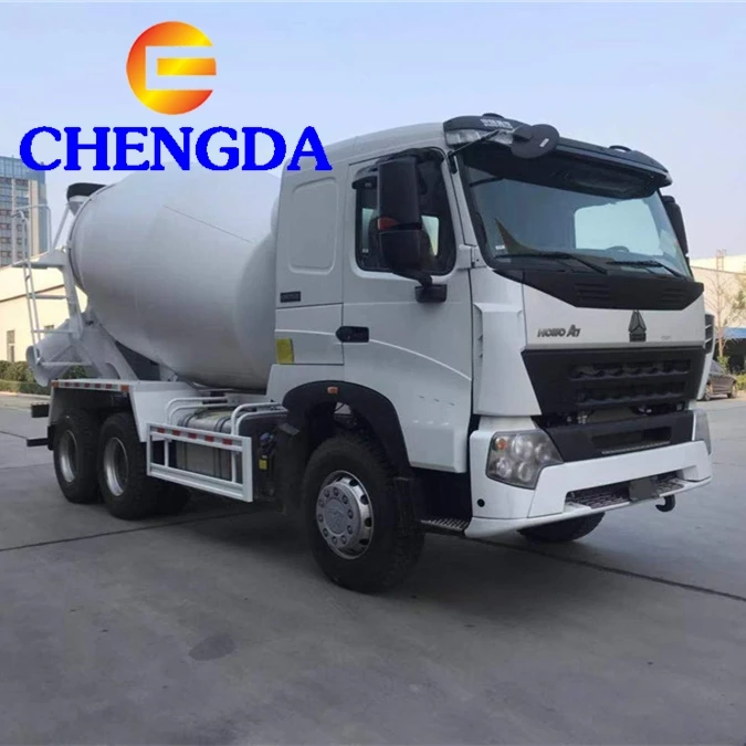 Used SINOTRUK  HOWO 10 Wheels Self loading 6CBM Concrete Machinery Engines Cement Machine Concrete Mixer Truck Prices