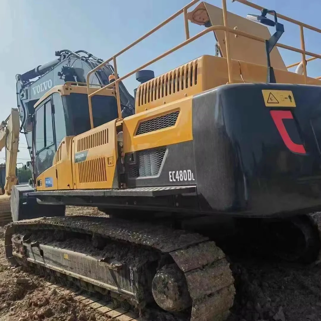 Популярный экскаватор запасной оригинальный Шведский VOLVO EC480D Подержанный строительный гидравлический гусеничный