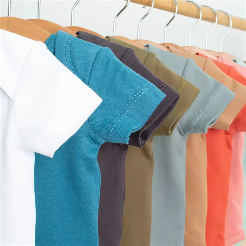 Gots Certified Baby Romper Babi Clothes 100 Organic Cotton Rompers Solid Color Newborn Body Bodysuit For Babies