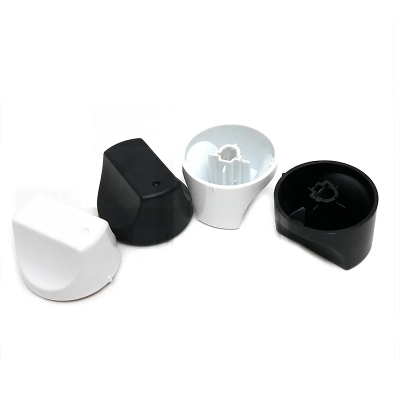 AIMINO Black And White Plastic Knob for Gas Cooker Stove Oven Parts Knob for Kitchen