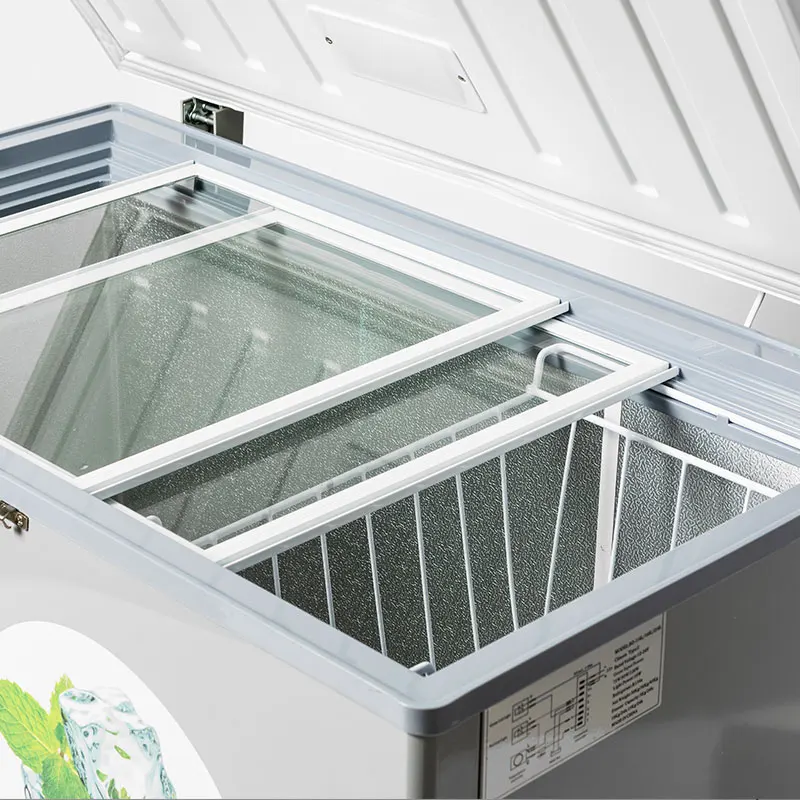 
Sunshine DC 12v 110v 220v upright home Solar Fridge refrigerators 