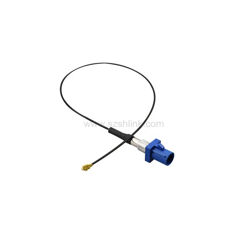 panel mount fakra C type to 1.37/1.13/1.32 cable to IPEX/UFL connector for GPS fakra connector assembly