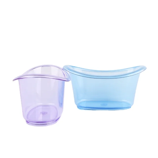 factory Small size plastic mini bathtub container, transparent PS bathroom accessories