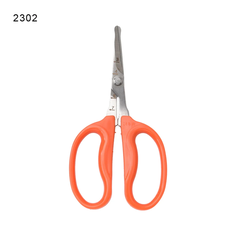 2302 WANG WU QUAN 15*7.8cm Red Hand Pruner Garden Scissors Round Head Trimming Garden Scissors Pruning