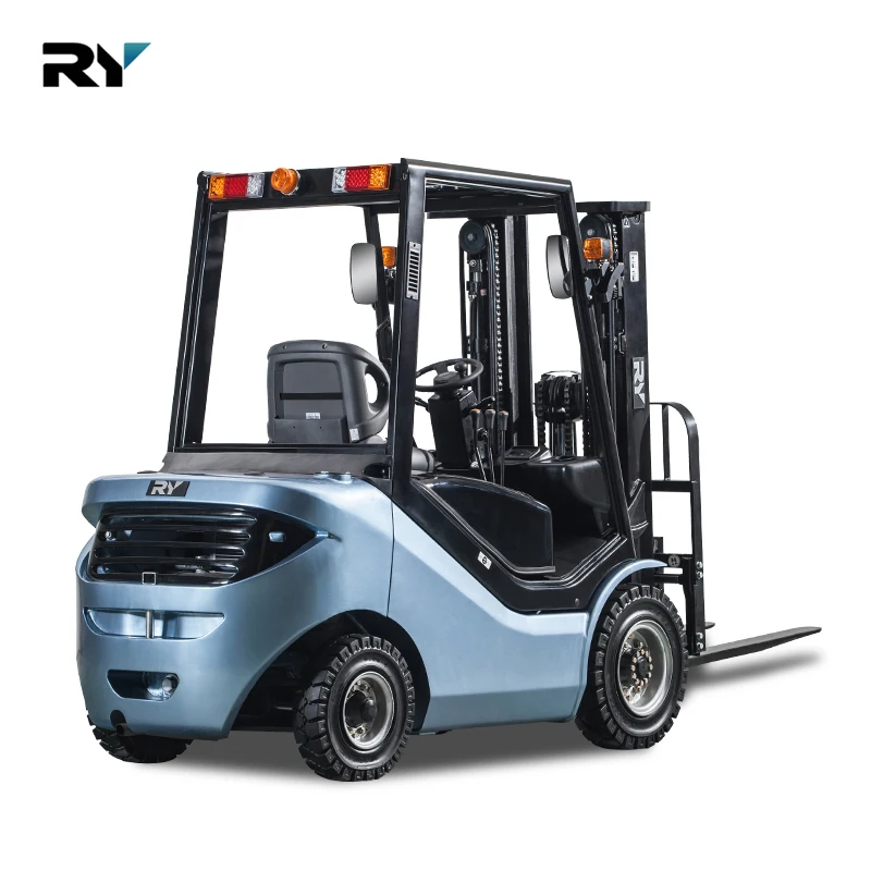 Royal Duplex Triplex 4.7m Quad Mast 6.0m Optional 1.5 ton 3 ton 5 ton Diesel Forklift Truck with CASCADE side shifter