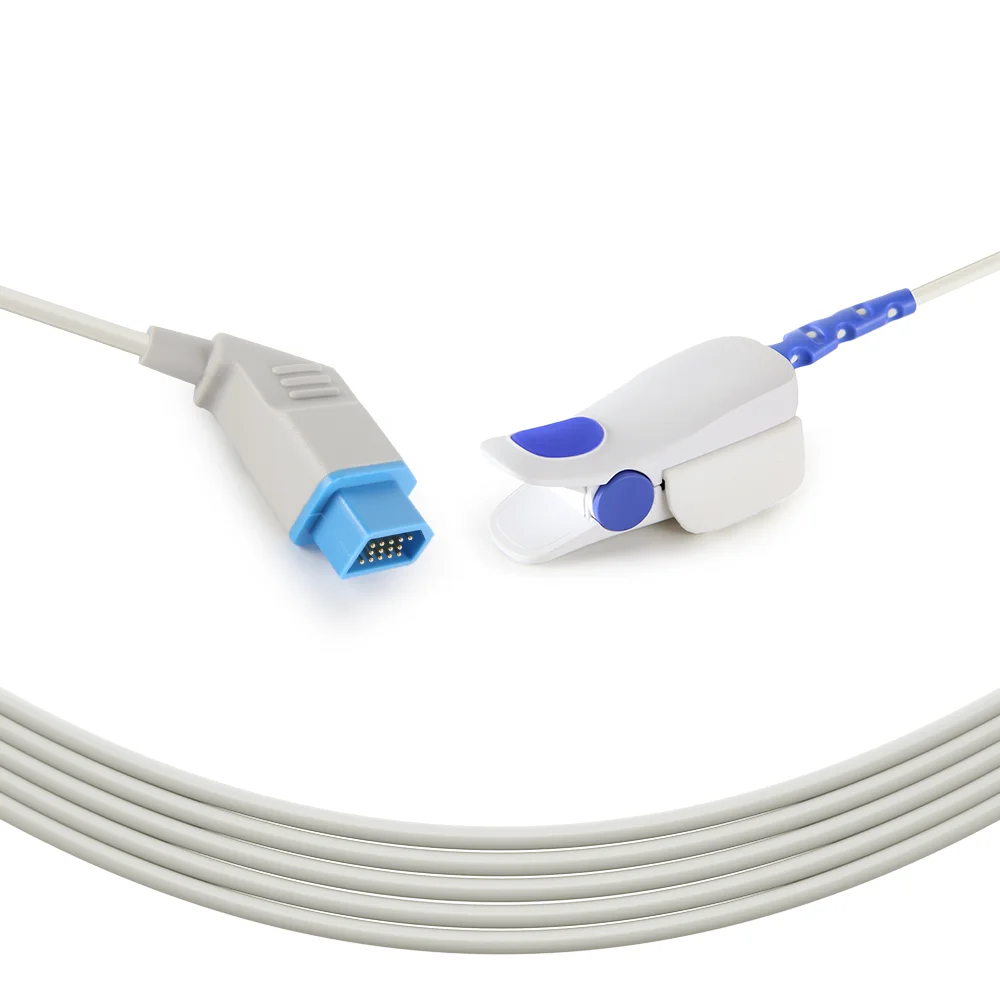 Factory Direct Sales 14 Pin Nihon Kohden BSM-2301 Spo2 Probes Reusable Spo2 Sensors for  Patient Monitors Consumables