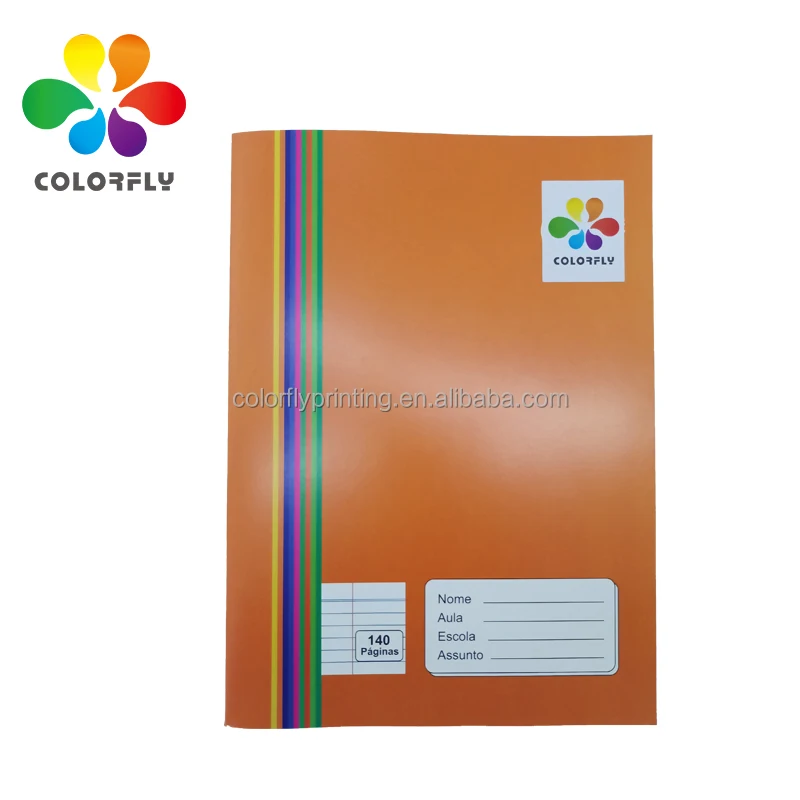 wholesale A4 colored notebook  Single Line 140 pages exercise book for Angola Africa