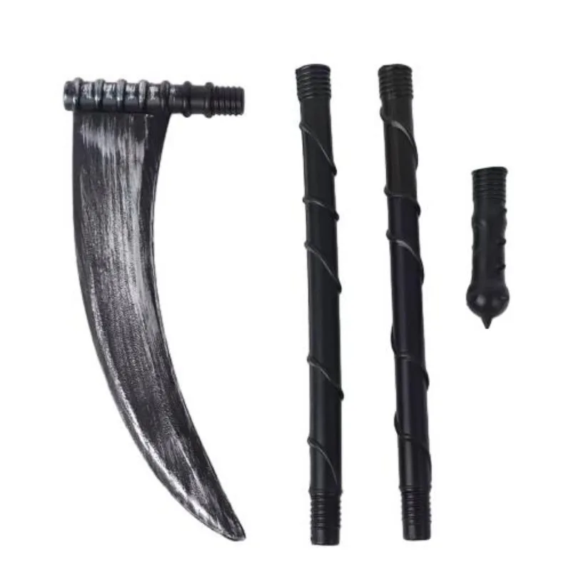 Wholesale Funky Halloween Sickle Props Weapons  Cosplay Accessories Grim Reaper Scythe Toys
