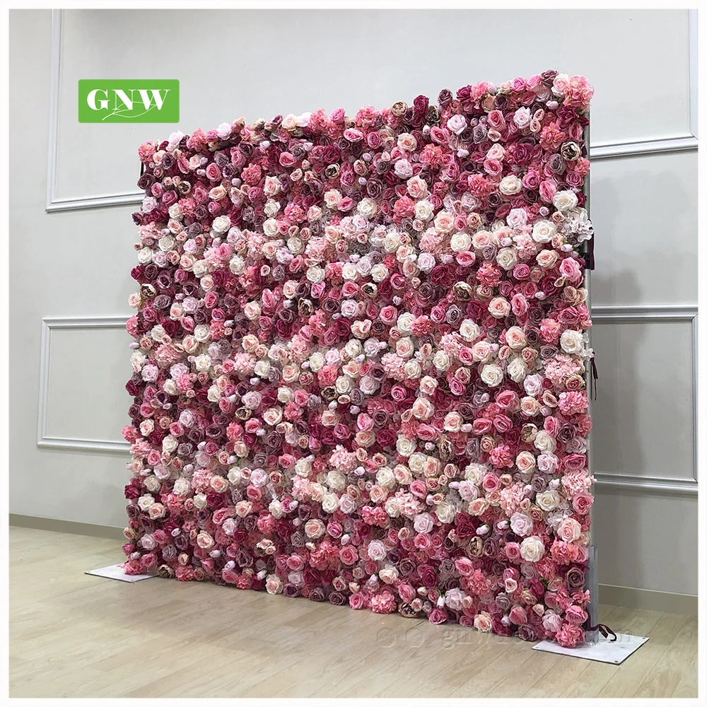 GNW FLW1707025 Easy to Hang up up Wedding Arrangement Flower Lattice Wall for Sale Decoration