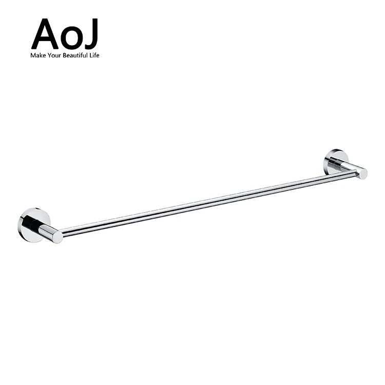 Unique wall mounted brass towel bar  chrome double bathroom  shelf