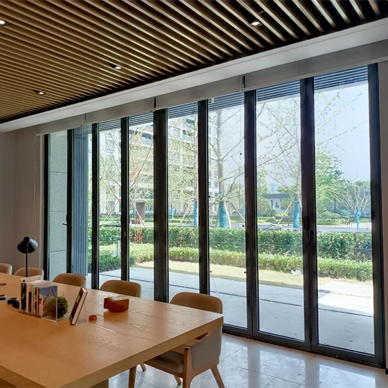 Deda luxury high end manufacturing for sunroom sliding folding doors safety gate sliding door flilding folding glass doors