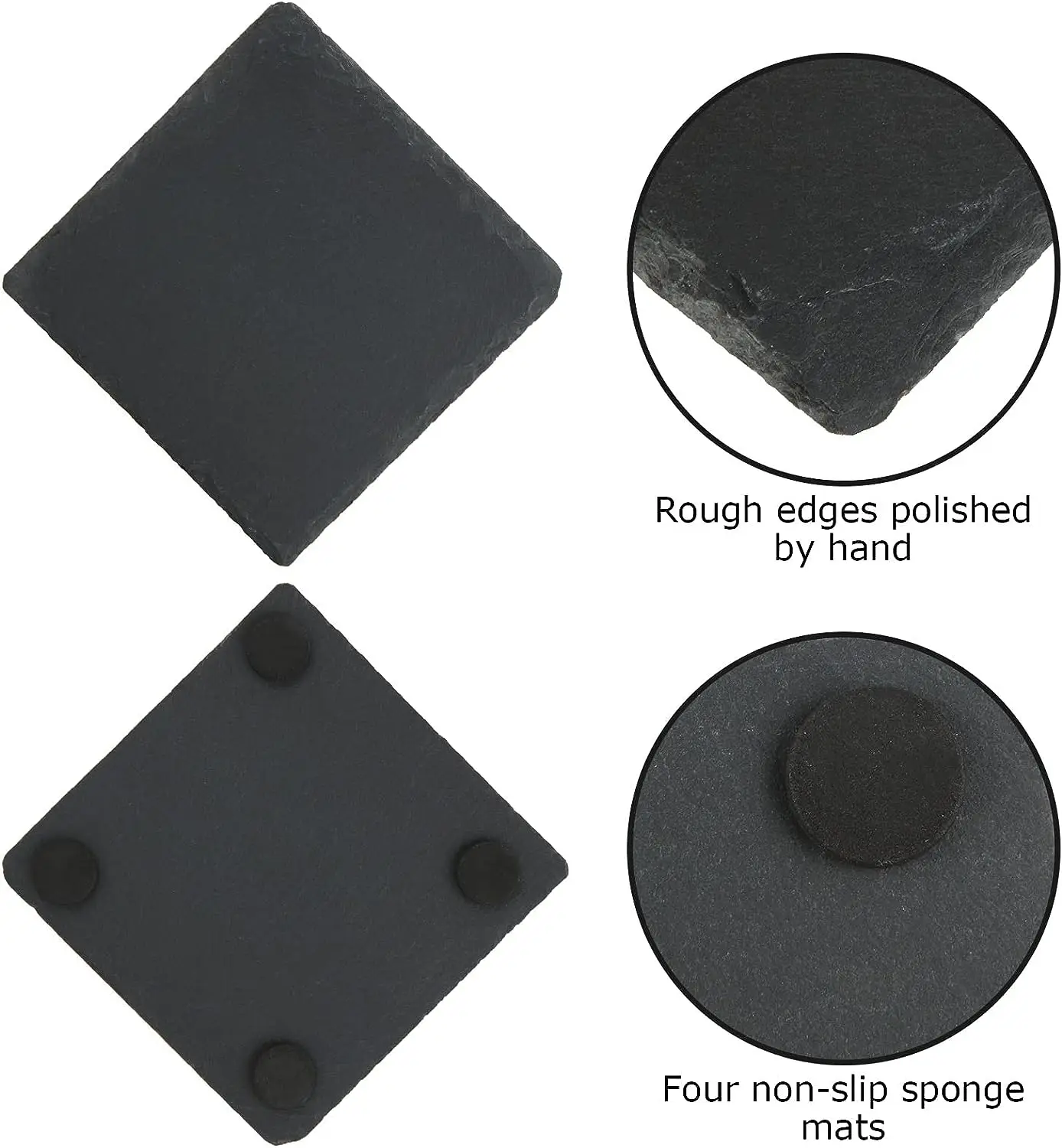 good price sublimation slate coaster bulk stone roller stone coaster for sale