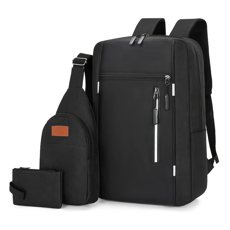 ODM/OBM factory Direct Sales fashionable 3Piece Set laptop backpacks and Durable School Bags 3Piece Set Laptop Backpack
