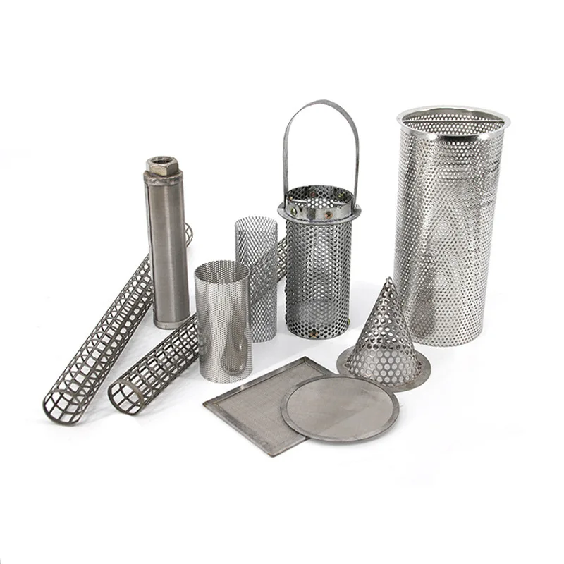 Customized 316L 304 Stainless Steel Punching Perforated Plate Composite Sintered Metal Wire Mesh Filter Cylinder Tube