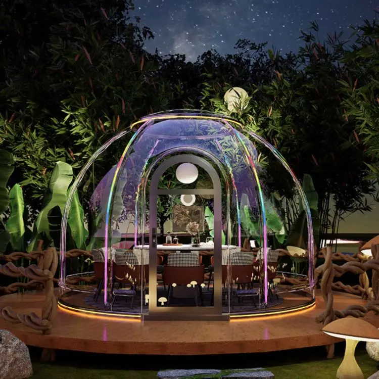 Factory wholesale PC dome house transparent hotel activity tent transparent