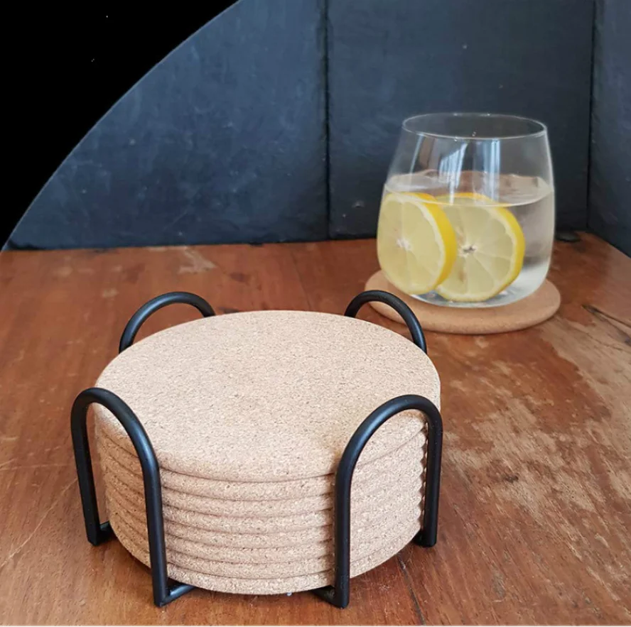 Counter Metal Round Coaster Holder Square Coaster Stand Holder Display