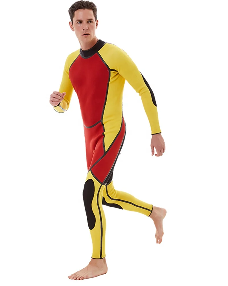 DIVESTAR One Piece  Rescue Suit Fluorescent Yellow Color or Green Sucba Diving Neoprene Wetsuits