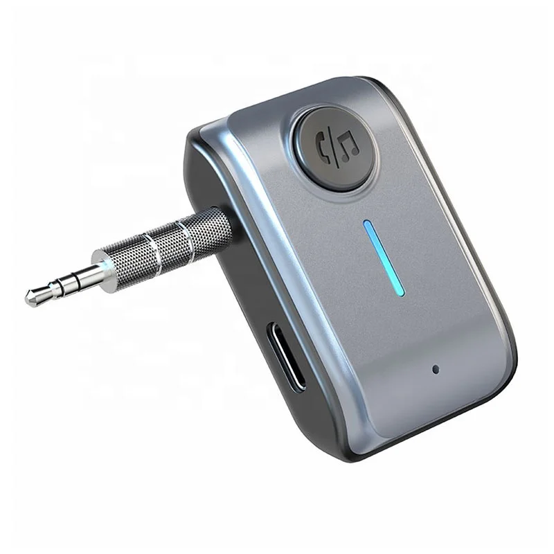 Bluetooth 5.3 Car AUX Audio Adapter Receiver Transmitter AUX Wireless Audio Adapter 3.5mm Jack for Car Earphones
