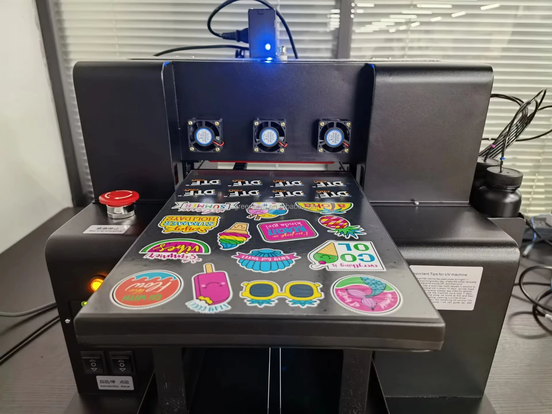 Automatic A4 Size LED Embossed Printer UV Flatbed Printer for Phone Case Printing with Varnish Function Upgrade Metal Acrylic