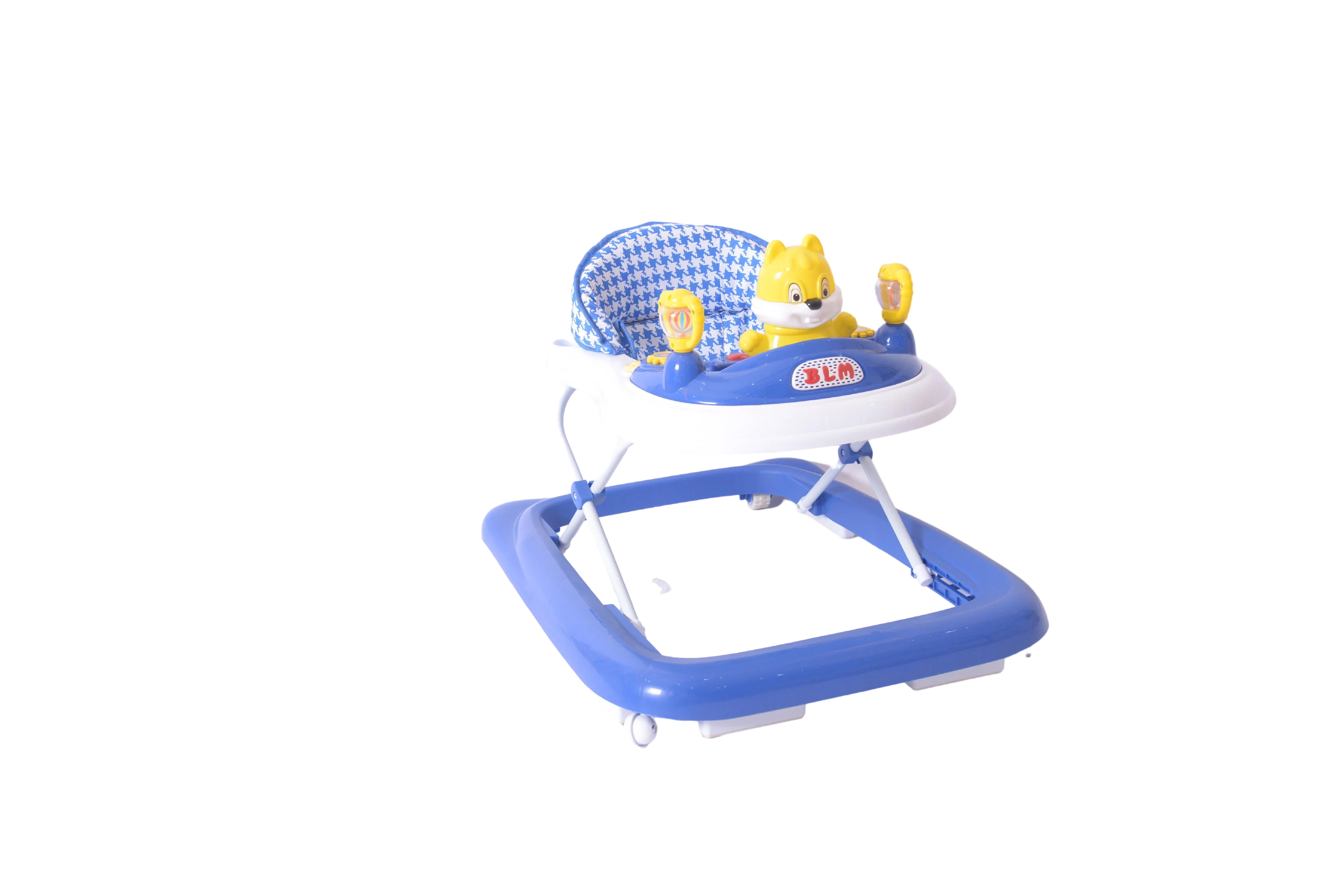 Baby Walker Stroller Multifunctional Cute Animals With Music Swivel Wheels And Seat Baby Walker