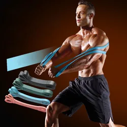 Elastic band fitness male strength training pull rope female yoga belt pull-ups auxiliary pull belt resistance band