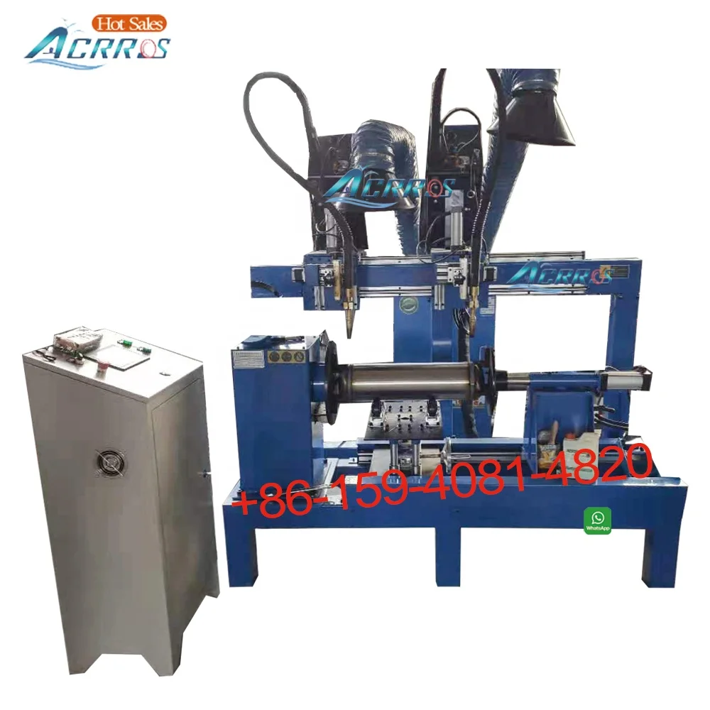 China Factory Acrros air compressor tank MIG welding machine cylinder automatic double head circular seam welder