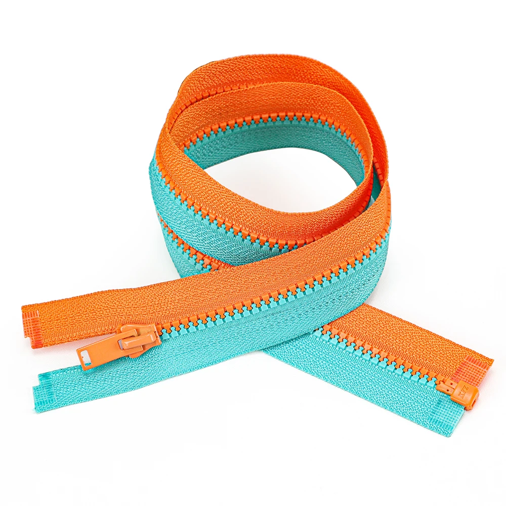 Factory Auto Lock #3#5#8 zipper Red Tape Bright Light Gold Tooth Open-end Metal Zippers