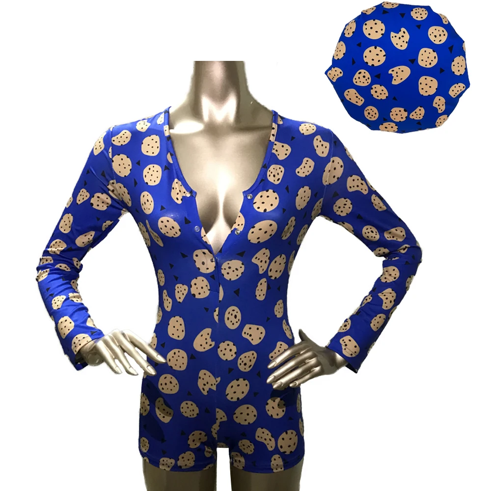 
2021 Wholesale women adult onesie pajama sleepwear money rugrats polyester backwood designer cookie monster adult onesie 