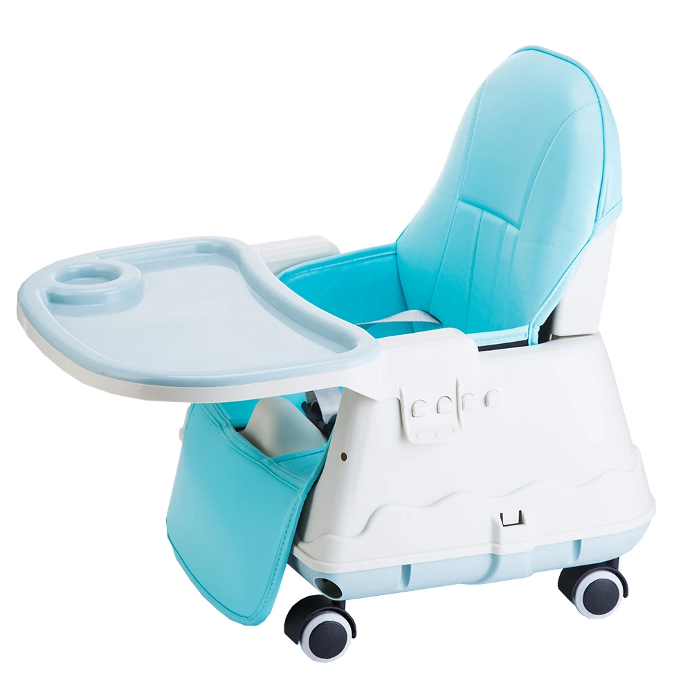 Hot sale eco friendly plastic foldable high chair baby feeding