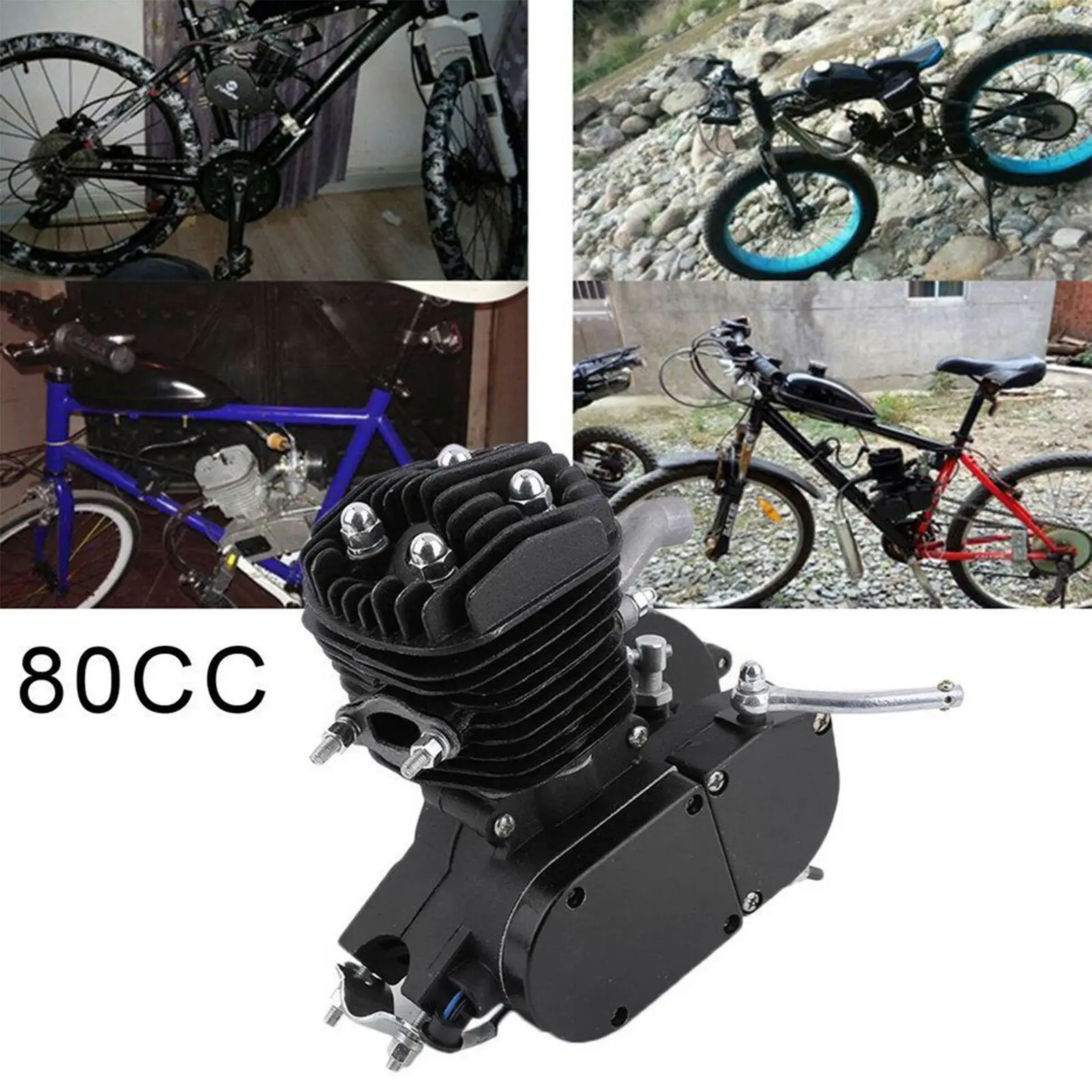  80cc 2 тактный бензиновый газовый двигатель комплект для моторизованный велосипед