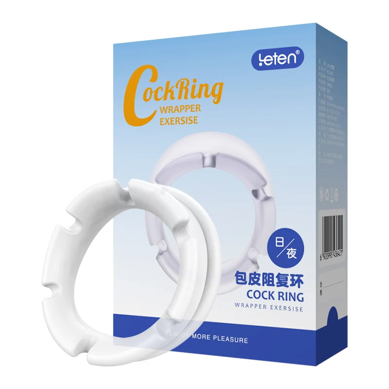 Wholesale Price Foreskin Resistance Re-Ring Combination Orthotics Male Lock Sperm Day And Night Total Of 2 Pieces For Adult Men