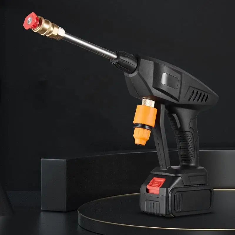 Cordless High Pressure 21V Wireless Automatic Car Washing Machine High-pressure Water Gun Car wash gun
