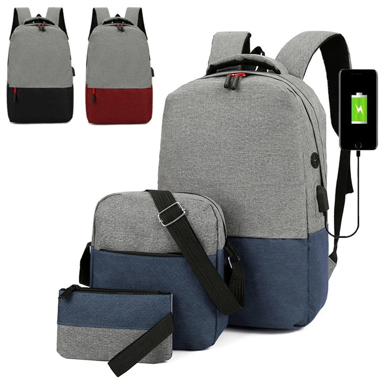 fashion blank sublimation mini adult 3pcs backpack set for school