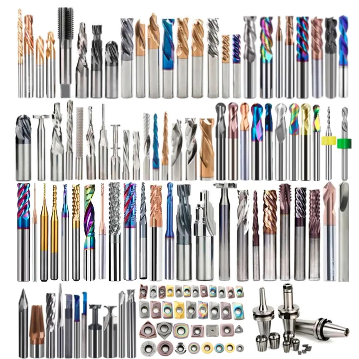 SUPAL Solid Carbide Tungsten Steel Industrial Sharpener Drill Bits End Mills For Milling Cutter For Metal Wood TiSiN Endmill
