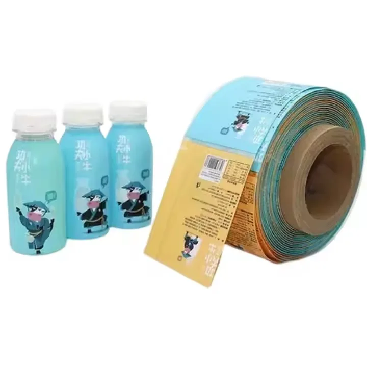 Shrinkable Film Sleeve Printing Labels Heat Shrink Wrap Plastic Metal Jar Bottle for Water Beverage Drinks Glass Custom PET PVC