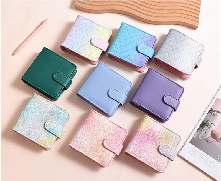 3- Hole Loose-Leaf A7 Binder Wallet PU Leather Binder A7