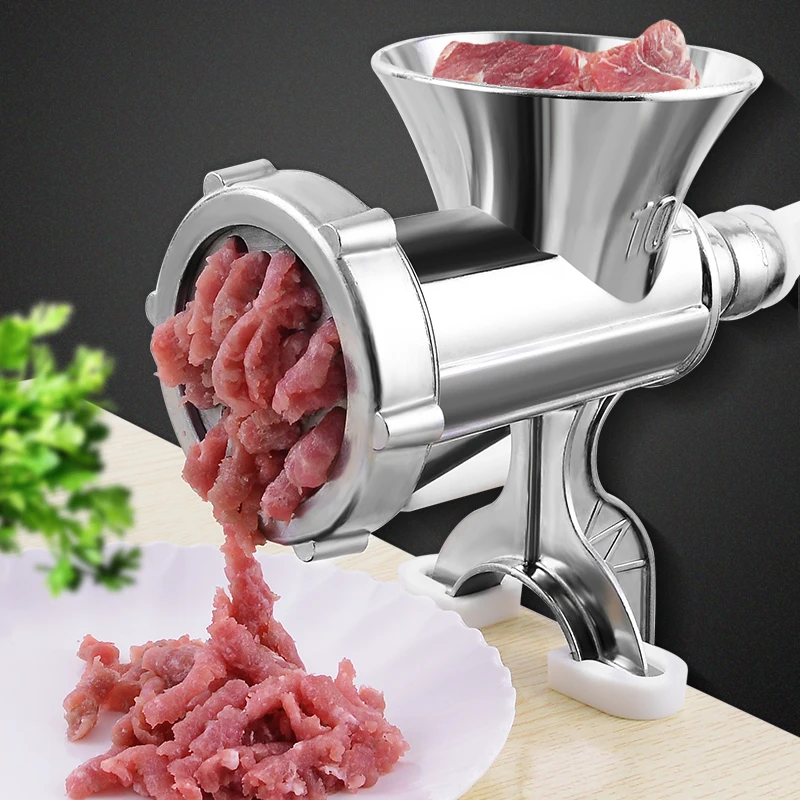 Маленькая домашняя ручная колбасная машина из алюминиевого сплава Мясорубка говяжьей