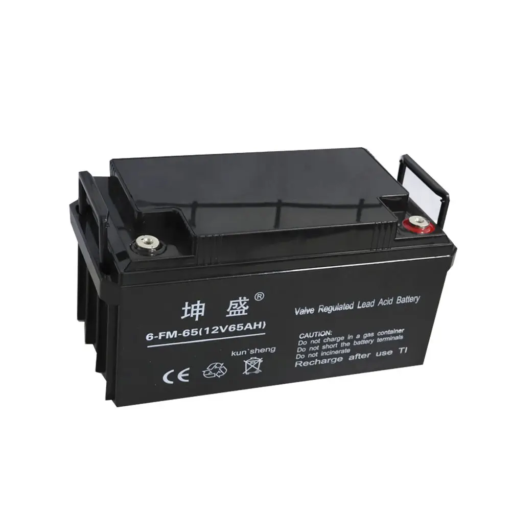 Hot Sale Ups Battery Long-Life Maintenance-Free Deep Cycle Agm Battery 12v 65ah Environment Friendly Lead Acid Battery